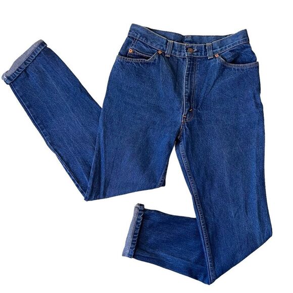 Vintage 80s Levi's Misses Orange Tab Straight Leg High Rise Jeans - Picture 3 of 13